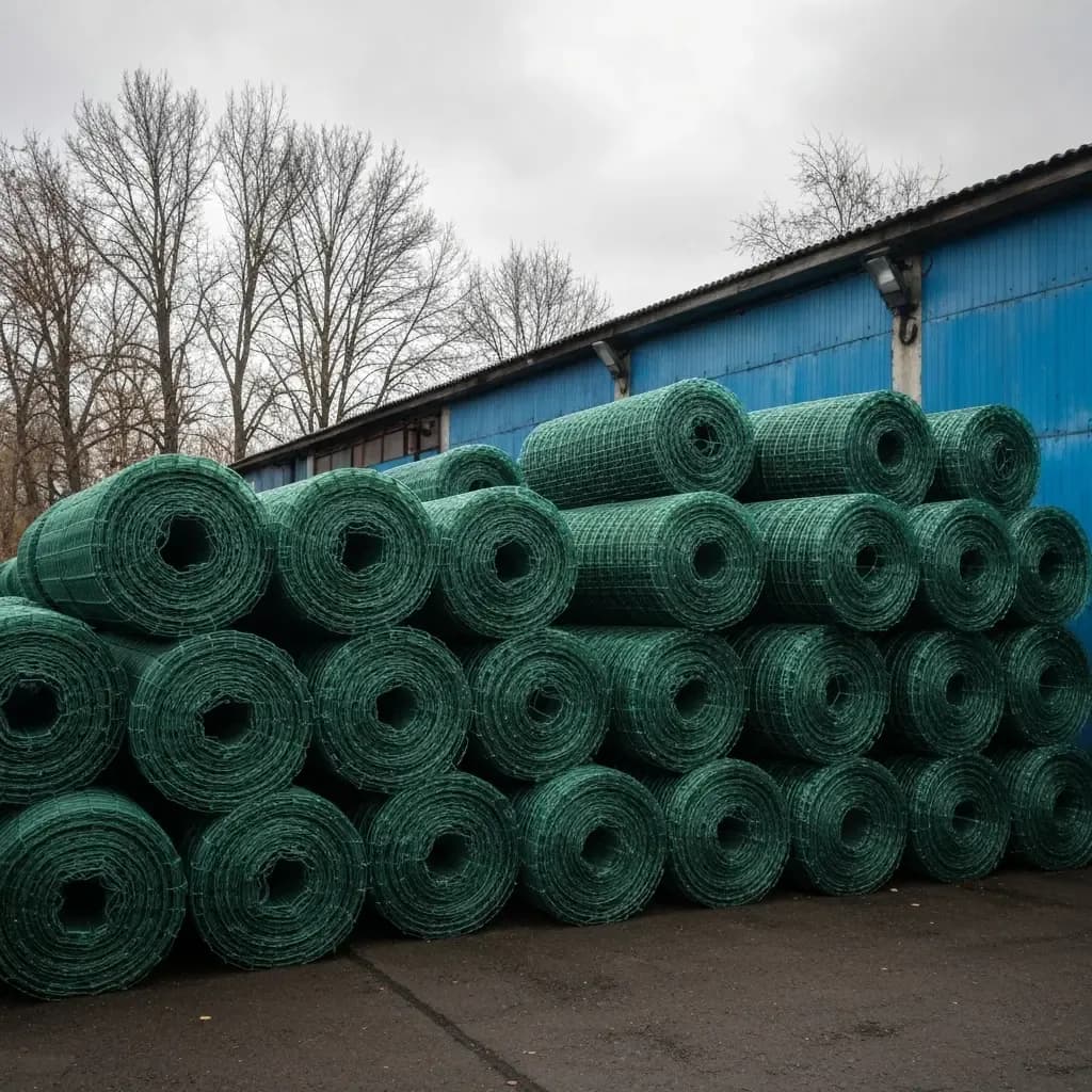 зеленая полипропиленовая сетка в рулонах