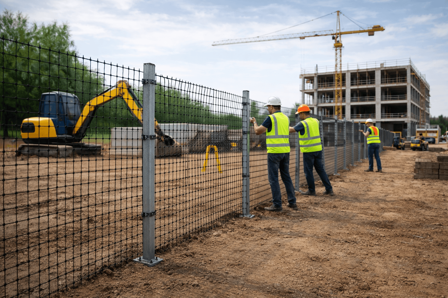 Ограждение с установкой